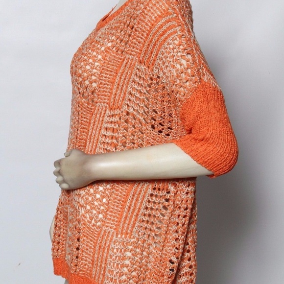 Rondina Oversized Pullover Sweater orange metallic - Picture 3 of 3